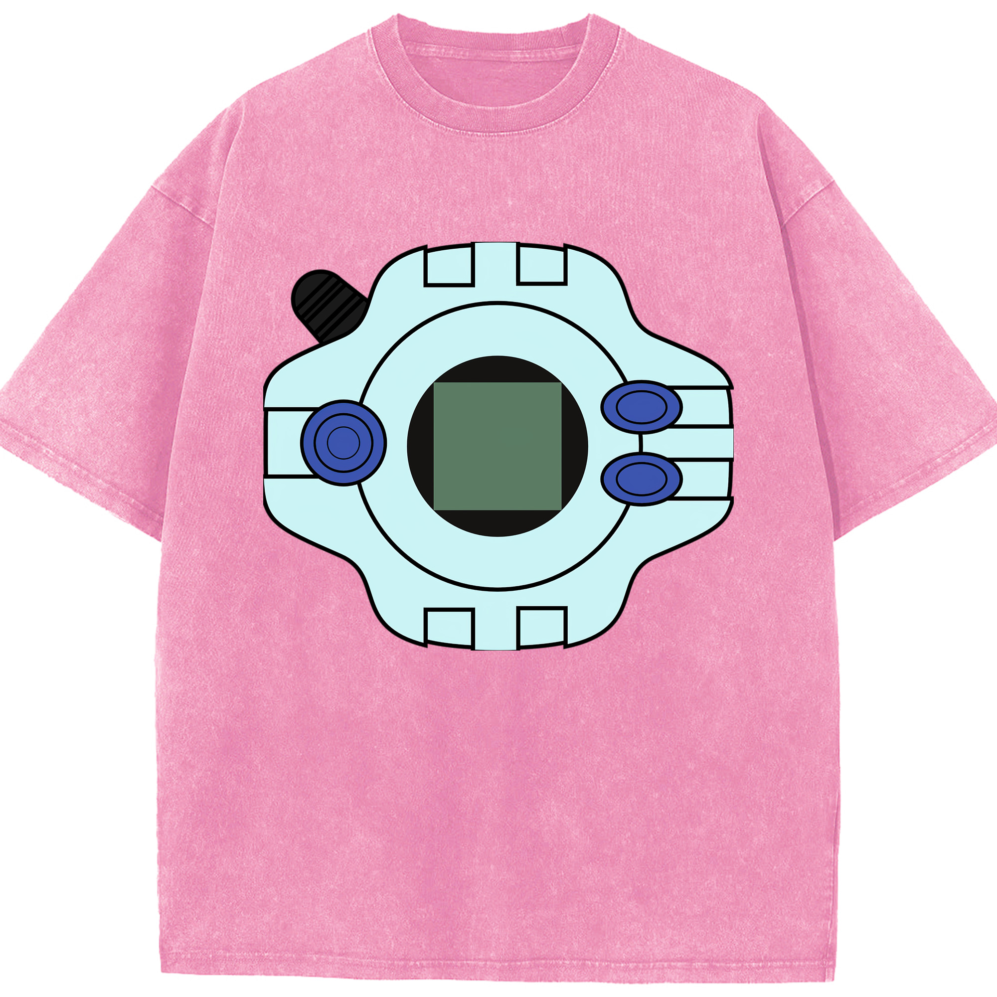 （画像用） Digimon デジタルモンスター/デジモン 綿100% ヴィンテージ風 半袖Tシャツ（フロントプリント）